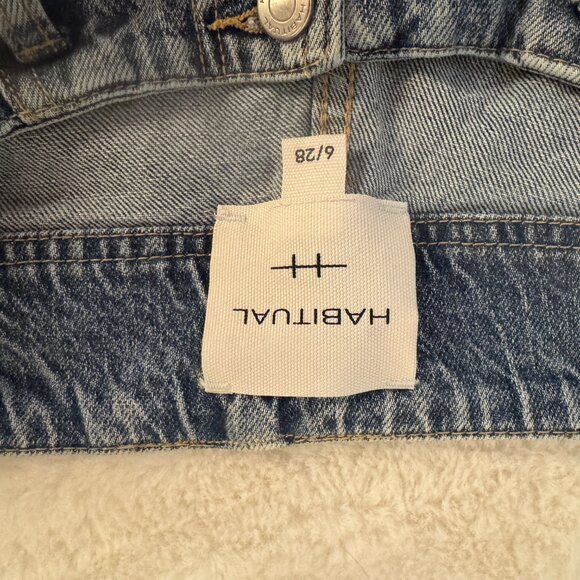 HABITUAL Denver Womens High Rise Wide Leg Jean In Sky 6/28 LIKE NEW - Picture 4 of 5